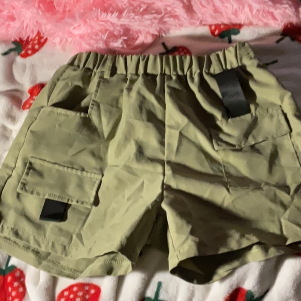 Olive Green Women's Cargo Shorts